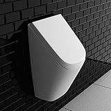 Vitra Urinal mit Deckel | Wand Pissoir Urinalbecken Komplettset mit Urinal-Absaug-Siphon |...