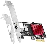 GLOTRENDS LE8111H Gigabit PCIe Ethernet Netzwerkkarte, RTL8111H Chip, RJ45 LAN Port, PCIe...