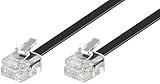 Goobay 50318 Modularanschlusskabel, Telefonkabel, RJ11 Stecker (6P4C) auf RJ11 Stecker...
