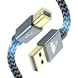 USB Druckerkabel【5M】,USB B 2.0 Kable USB A auf USB B Drucker Kabel PC...