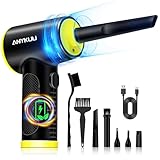 Anykuu Elektrische Staubgebläse Auto 90000 U/min 3-Gänge USB Wiederaufladbar Mini Air...