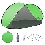 Duhome Strandmuschel Pop Up Strandzelt UV-Schutz Wurfzelt Wetter- und Sichtschutz...