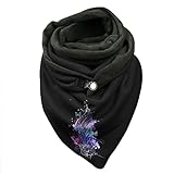 Rrunsv Dreieckstuch Kaschmir Damen Halstücher Elegant Herbstschal Mode Frauen Mode Knopf...