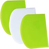 Teigschaber Teigkarte Teigschneider Teigspachtel Teigschaberkarte - SURDOCA 3P 4.7x3.7''...