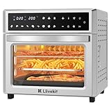 LLIVEKIT 26L Heißluftfritteuse XXL, Heißluftbackofen mit LED-Touchscreen, 12 in 1...