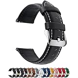 Fullmosa 12 Farben Uhrenarmband 14/16/18/19/20/22/24mm, Smart watch Lederarmband für...