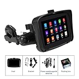 Motorrad-Navigationssystem, Wasserdichter 4,3/5' Touchscreen, Bluetooth, WiFi 4G USB,...