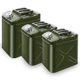 BYOKA Tragbarer Verdickter Gastank 10L,20L,25L,30L,40L,50L,60L Benzinkanister Metall,...