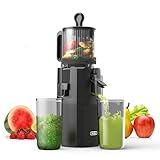 WETIE Entsafter - Slow Juicer mit 120 mm (4.7 Zoll) XXL-Einfüllschacht für ganze...