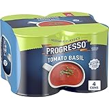 Progresso Tomaten-Basilikum-Suppe, Gemüse-Klassiker, Dosensuppe, glutenfreie Suppe, 540...