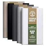 Terra Beds Premium Spannbettlaken - Bettlaken 90x200cm - 100x200cm 160g/m2-100%...