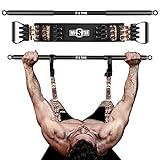 INNSTAR Tragbares Bankdrücken Widerstandsbänder mit Stange, Verstellbare Bench Press...