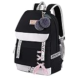 Asge Schulrucksack Mädchen Schulranzen mit Ergonomischem Design Schultasche Campus...
