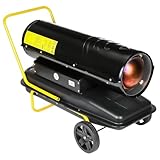 GEARHERO Ölheizgebläse | Diesel Heizkanone 50 kW | Ölheizer mit 56L Diesel Tank Heizöl...