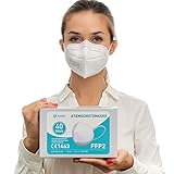 Health2b FFP2 Masken aus Deutschland 40 Stück CE1463 5-Lagen Medizinisch Mundschutz Weiß...