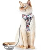 Supet Katzengeschirr und Leine Set Fluchtsicheres Kätzchengeschirr...