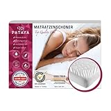 PATAYA Matratzenschoner 90 x 200 cm Fitted – wasserdichte Matratzenauflage...