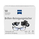 ZEISS Brillen-Reinigungstücher mit Alkohol 50 Stück zur schonenden &...