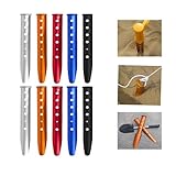 10Pcs 31CM Camping Heringe,Heavy Duty Aluminium Legierung Zelt-Heringe, 31cm Ultraleicht...