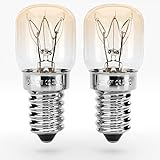 greate® Backofenlampe E14 15W - 2er Pack Ofenlampe bis 300 Grad hitzebeständig...