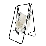 CCLIFE Hängesessel mit Gestell Kissen Hängeschaukel Hängestuhl Bis 100kg Indoor &...