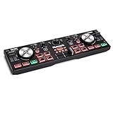 Numark DJ2GO2 Touch – Mini DJ Controller für unterwegs - 2-Deck USB DJ Pult mit Audio...