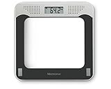 medisana PS 425 sprechende Personenwaage bis 180 kg, Badezimmerwaage mit Glasoberfläche...