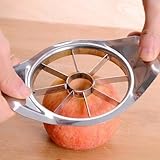 CHPN - Apfelschneider - Apfelbohrer - Schnitt Apfel - Edelstahl - Silberfarben - Segiser...