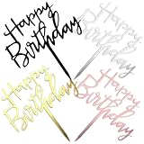 ZoeTekway Happy Birthday Tortendeko, Cake Topper Geburtstag, Acryl Tortendeko Geburtstag,...
