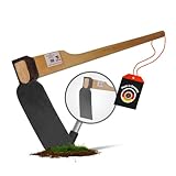 SHW-Fire | Hartboden-Reuthacke mit scharfer Hacke - 135 cm Eschenholzstiel,...
