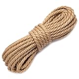 ZephyrCraft Juteseil 8mm x 25M - Starkes Naturfaser Hanfseil für Garten, DIY, Dekoration,...