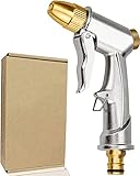 Julyee 4 Modi Garten Handbrause, Verstellbarer Wasserdurchfluss Gartenspritze Metall,...