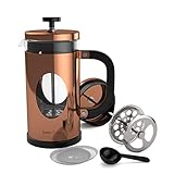 bonVIVO GAZETARO I Design-Kaffeebereiter Und French Press Coffee Maker In Kupfer-Optik,...