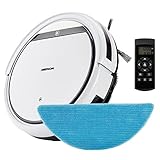 MEDION Saugroboter mit Wischfunktion E32 SW (Modell 2021, 2in1 Roboterstaubsauger für...
