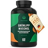 Grünlippmuschel - 450 Kapseln - 50% mehr Inhalt - Hochdosiert: 2000mg pro...