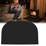 SKJJL Funkenschutzplatte für Kaminofen, Feuerfeste Matte Kamin, Feuerfeste...