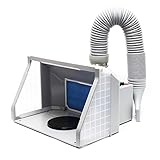 Wiltec Airbrush Absauganlage 9 m³/min, zur Absaugung von Farbe Farbnebel...