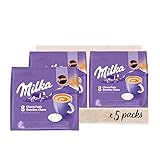 Senseo Milka Kakao Pads, 40 Senseo kompatible Pads, 5er Pack, 5 x 8 Getränke,...