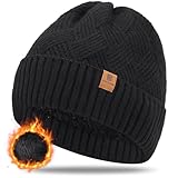 BARFULKER Beanie Mütze Damen Herren, Winter Warm Strickmütze Wintermützen...
