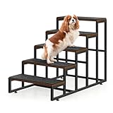 Haustiertreppe für Bett Kleine Hunde, 5 Stufen Hundetreppe für Kleine Hunde,...