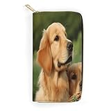 Golden Retriever Slim Thin Kreditkarten-Geldbörse, PU-Leder, Bifold Cash Wallet,...