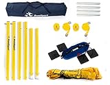 RomiSport Set für Volleyball Beachvolleyball komplettes Netz + Pfosten + Feldmarkierung...