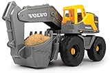 Dickie Toys 203724003 Volvo Schaufelbagger, Bagger, Baustellenfahrzeug mit beweglicher...
