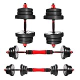 CCLIFE Hanteln Set 2er Kurzhanteln Langhanteln verstellbar 40kg Hantelset professionell...