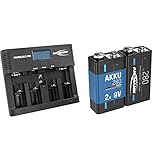 ANSMANN Akku-Ladegerät für 1-4 AA, AAA & 9V Akku Typ 280mAh NiMH 1