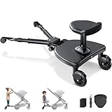 ENERHUB Buggy Board mit Großer Sitz, Trittbrett für Kinderwagen Universal für Kinder...