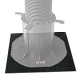 HPS® 20-Stück - Stelzlager-Gummipads 180x180x3mm, Terrassenpad, Unterlage für...