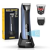 Intimrasierer Mann, Kibiy Elektrischer Körperrasierer für Herren mit LED-Licht...