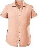 killtec Damen Funktionsbluse KOS 77 WMN WVN SHRT, hellapricot, 36, 39131-000