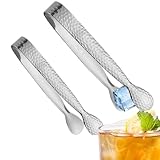 Eiskübelzange, Edelstahl, kleine Vorspeisen-Clip, kleine Barzange, für Zitronenscheiben,...
